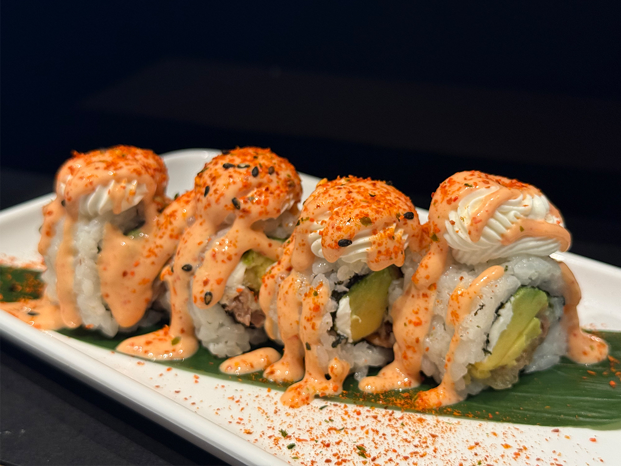 Picante salmón frito queso/8PZ