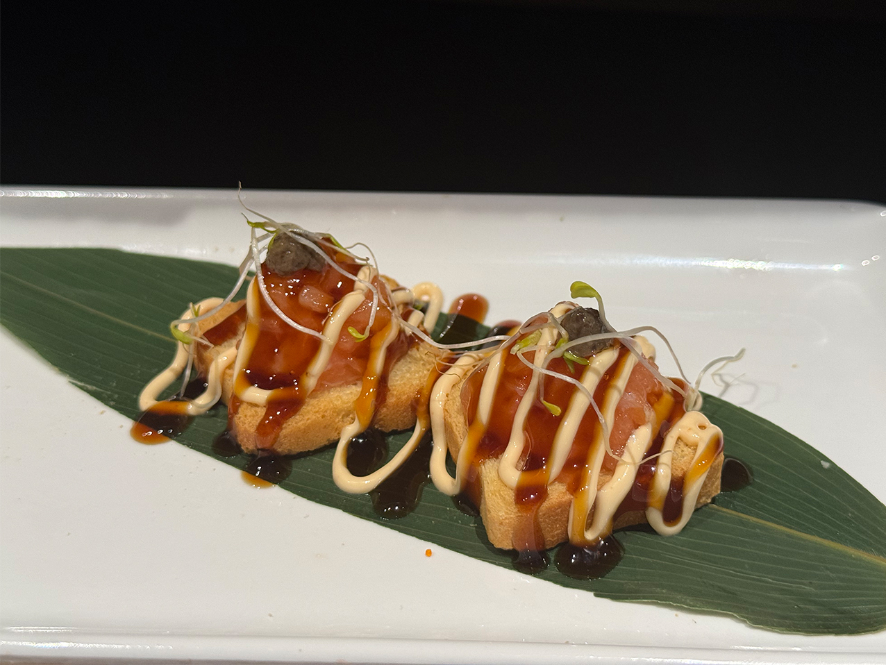 Galleta de salmón con trufa/4pz